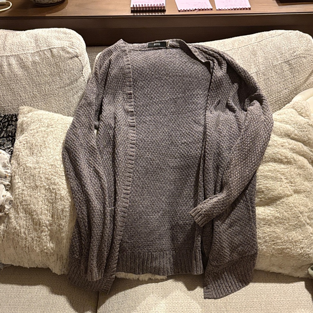 Urban outfitters Gray Open-Front Cardigan
